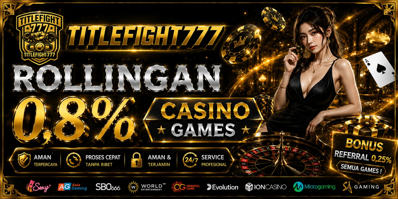 BONUS ROLLINGAN 0,8% CASINO GAMES